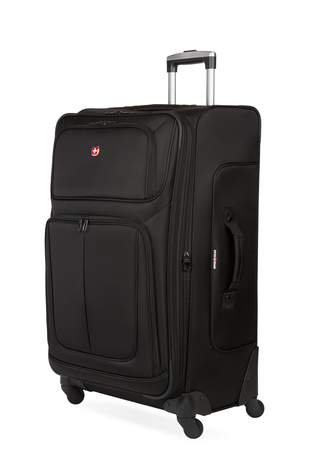 SWISSGEAR - Sion Large Checked Spinner - Black - 01