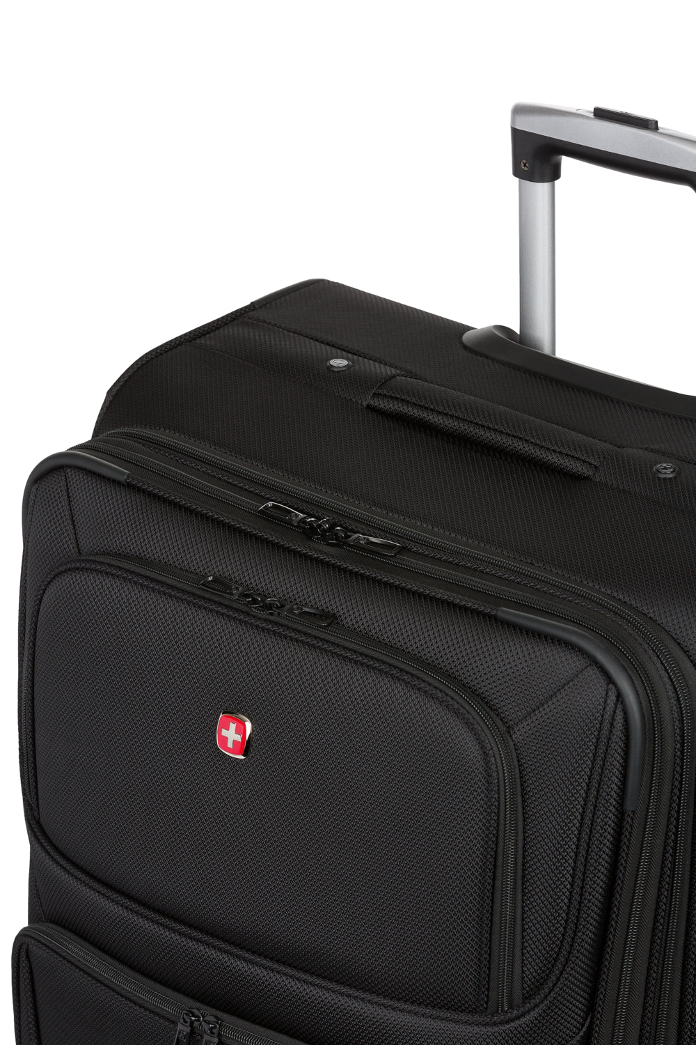 SWISSGEAR - Sion Large Checked Spinner - Black - 12