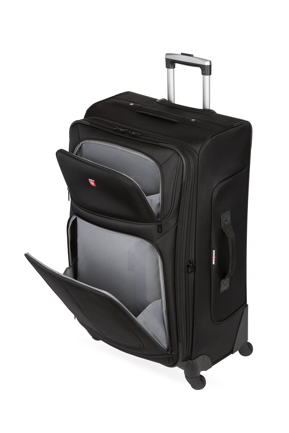 SWISSGEAR - Sion Large Checked Spinner - Black - 13
