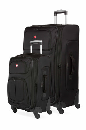 SWISSGEAR Sion 6283 Expandable 2 Piece Spinner Luggage Set - Black