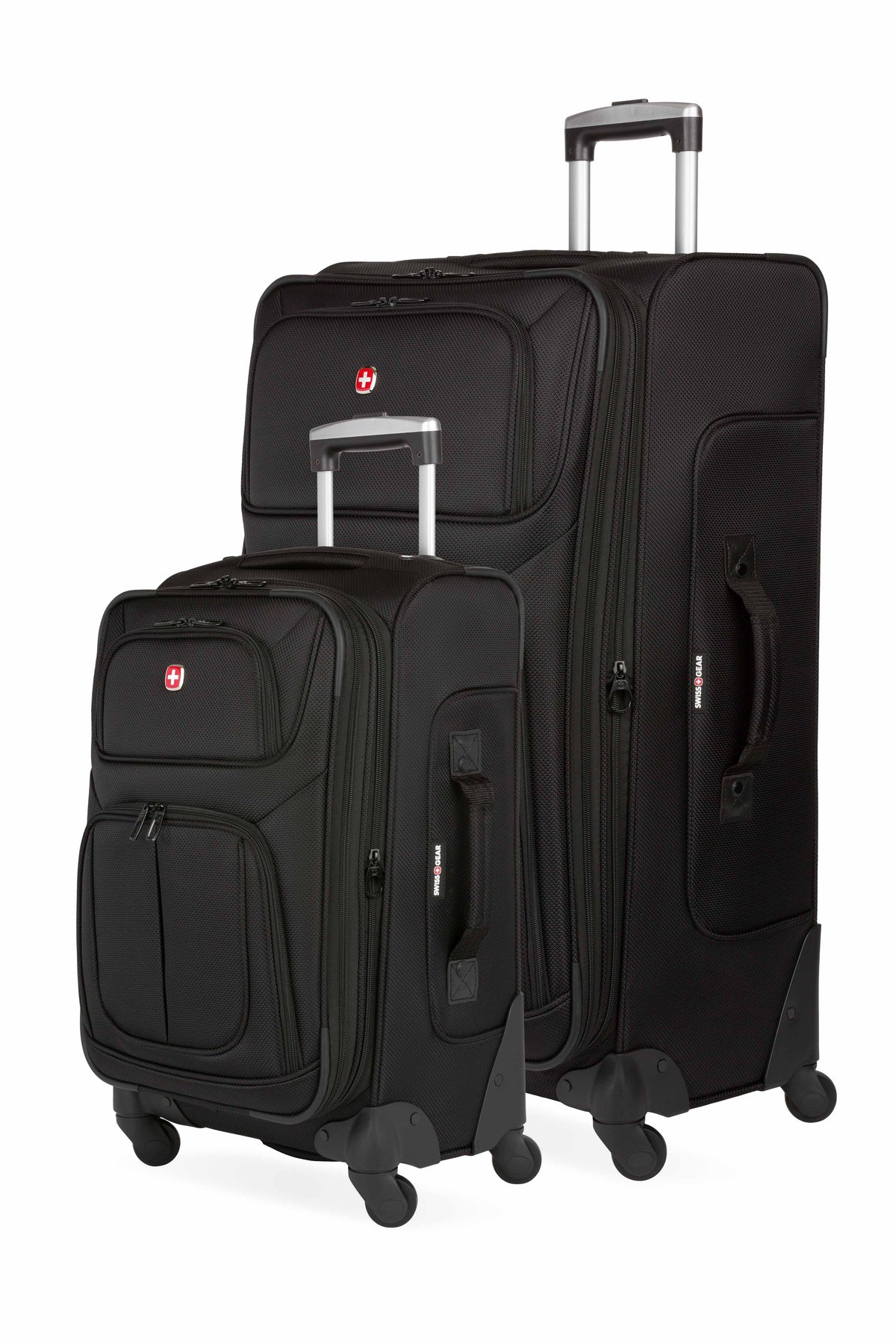 SWISSGEAR Sion 6283 Expandable 2 Piece Spinner Luggage Set - Black