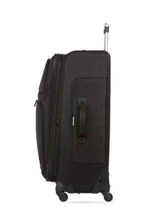 SWISSGEAR Sion 6283 Expandable 2 Piece Spinner Luggage Set - Black Reinforced padded side handles