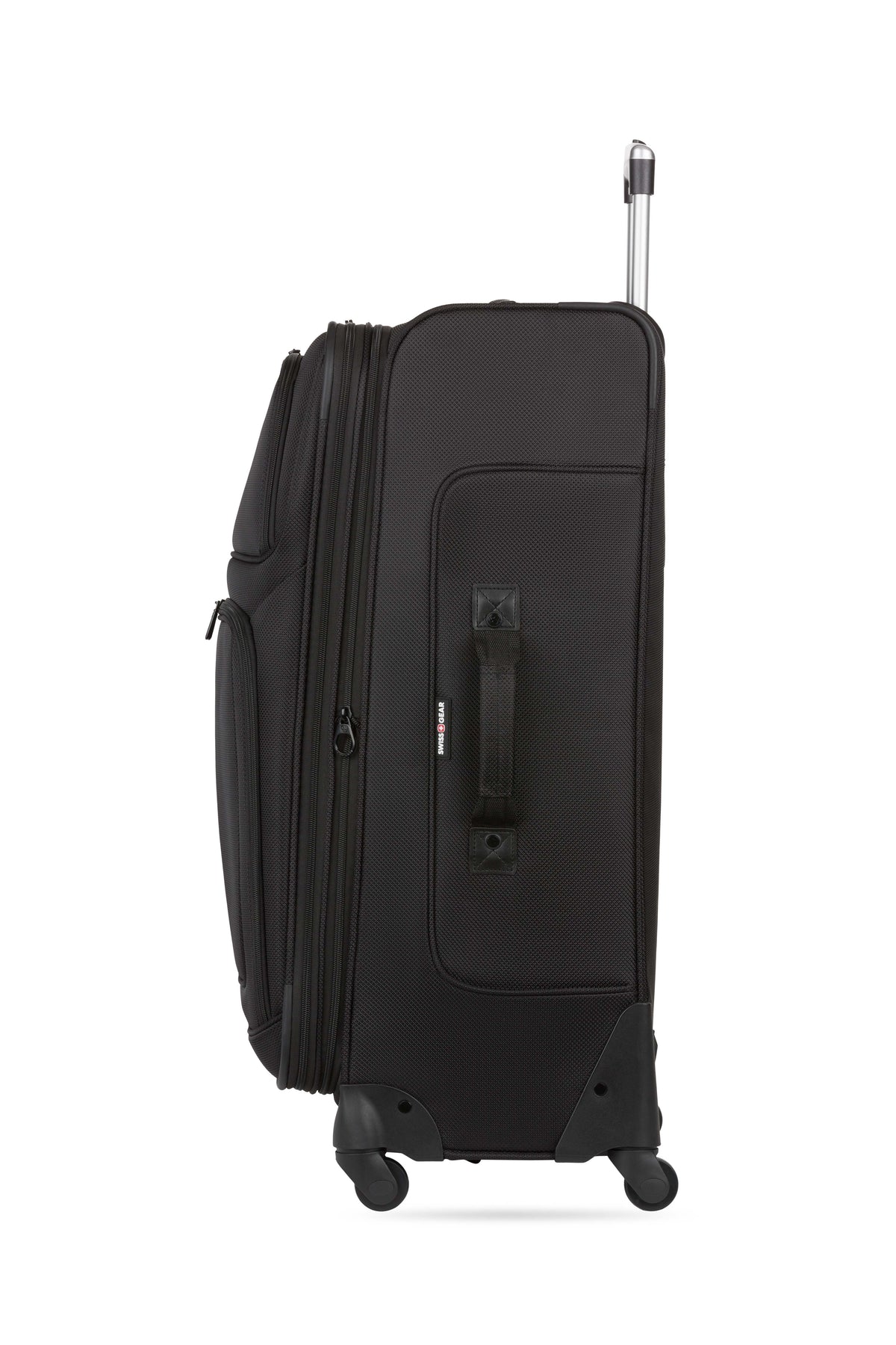 SWISSGEAR Sion 6283 Expandable 2 Piece Spinner Luggage Set - Black Reinforced padded side handles
