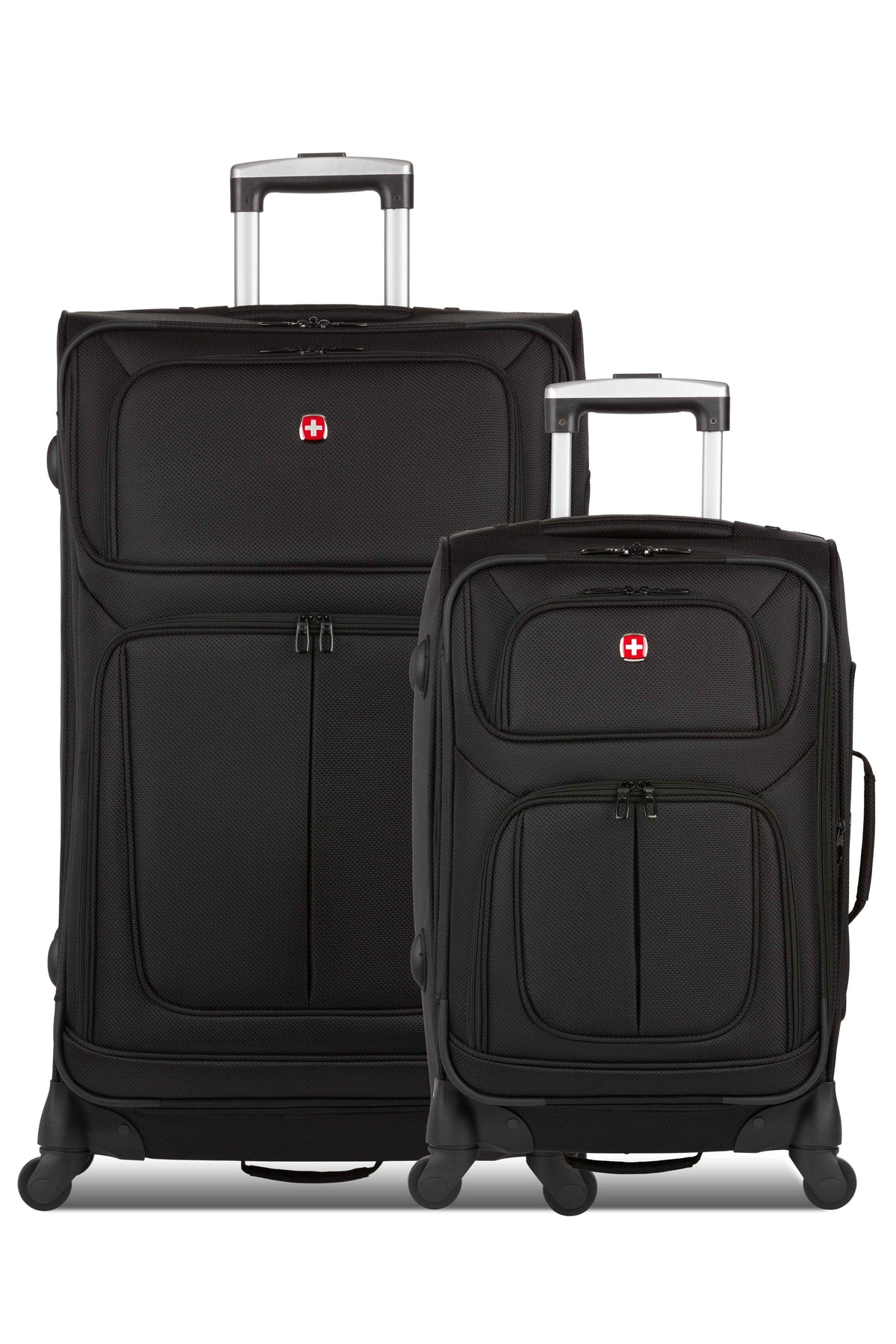 SWISSGEAR Sion 6283 Expandable 2 Piece Spinner Luggage Set - Black