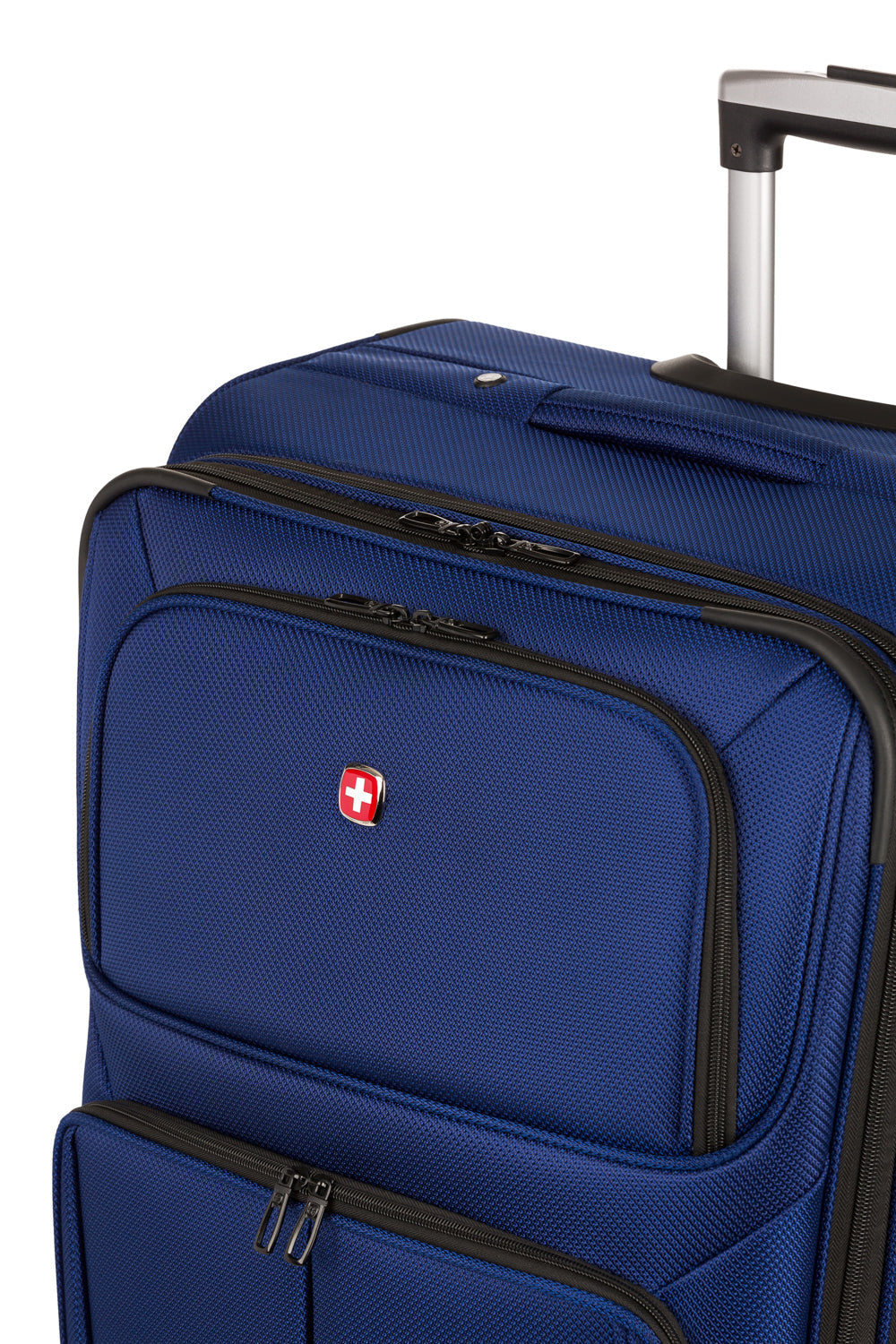 SWISSGEAR - Sion Medium Checked Spinner - Blue - 11