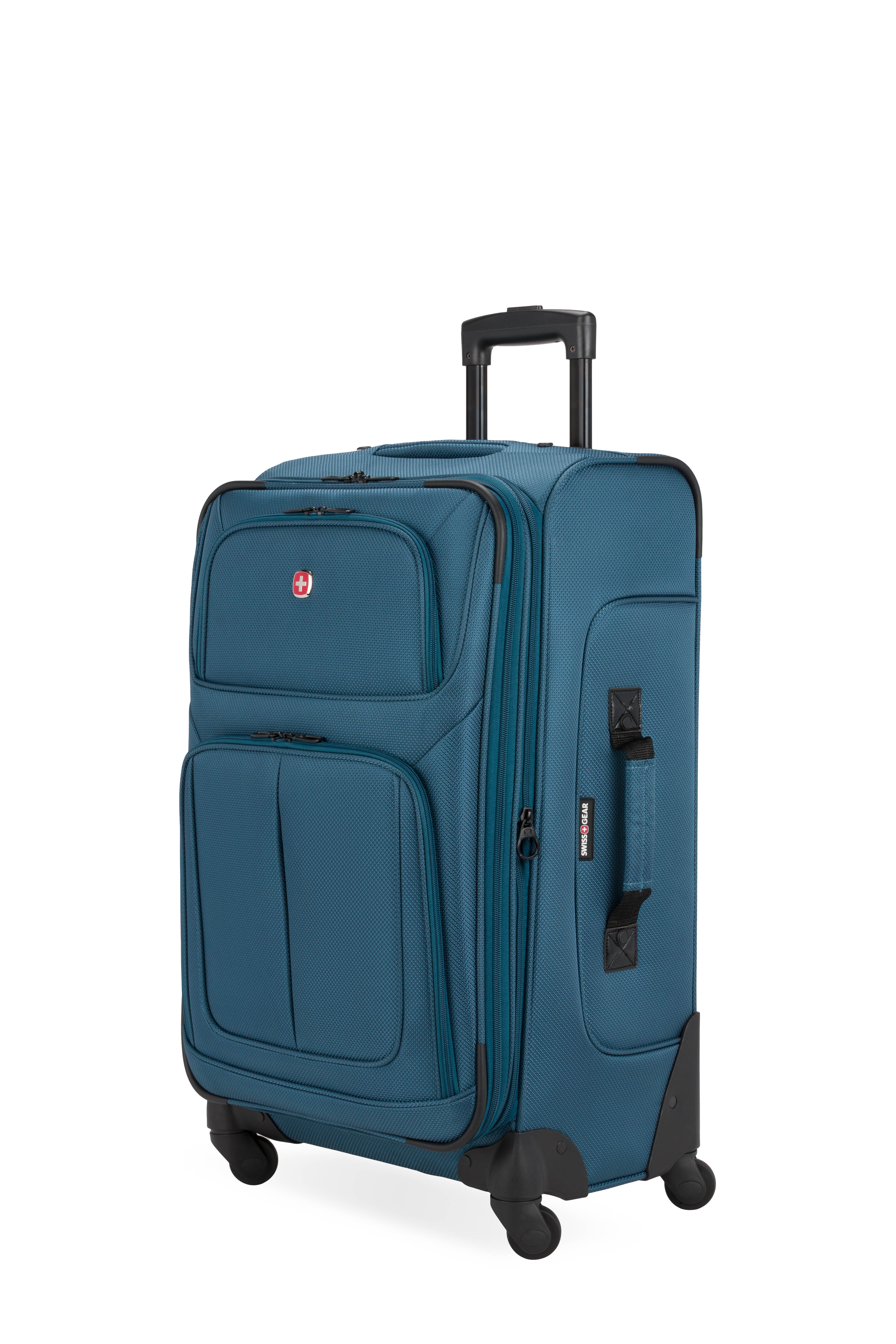 SWISSGEAR - Sion Medium Checked Spinner - Atlas Blue - 01