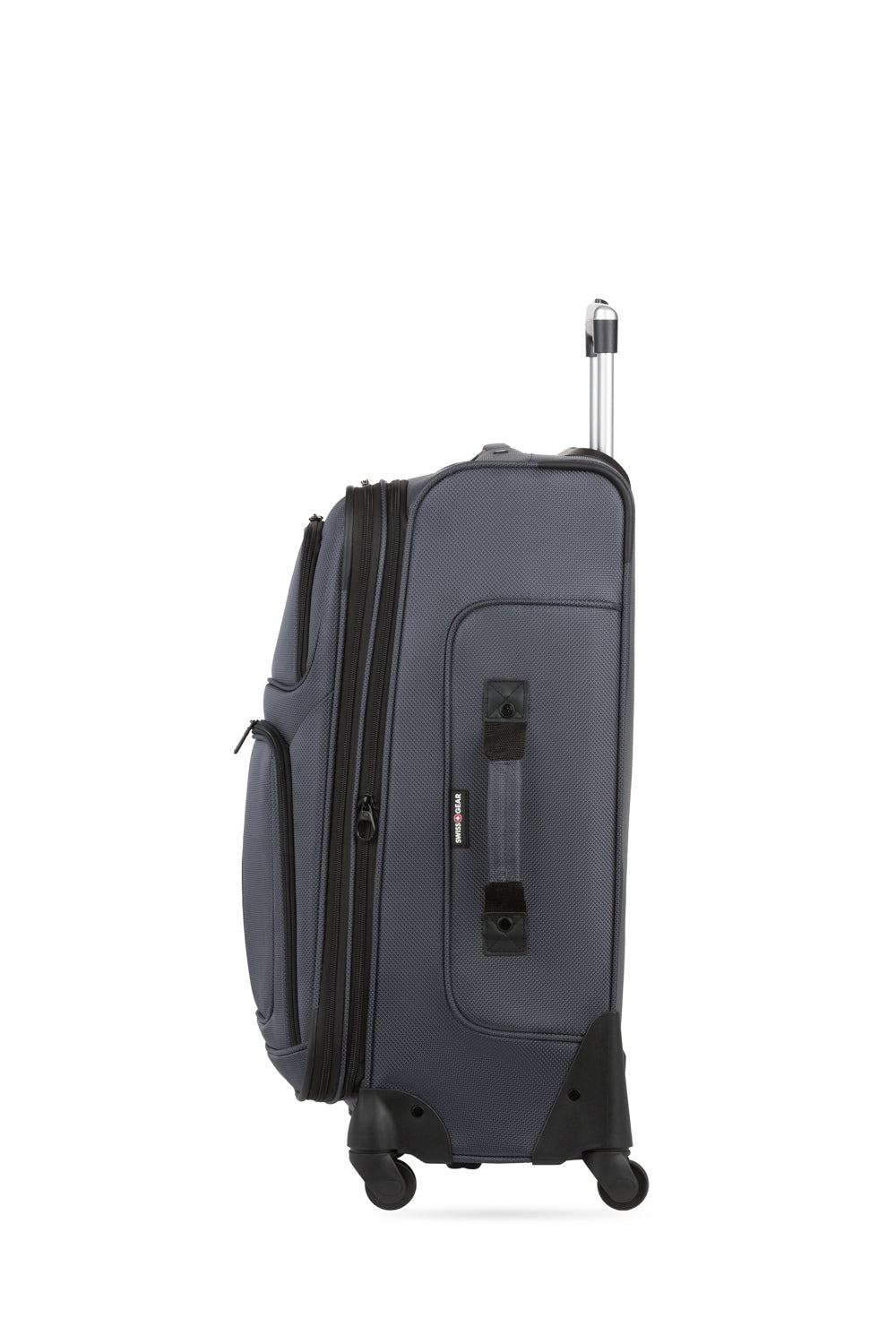 SWISSGEAR - Sion Medium Checked Spinner - Dark Grey - 05