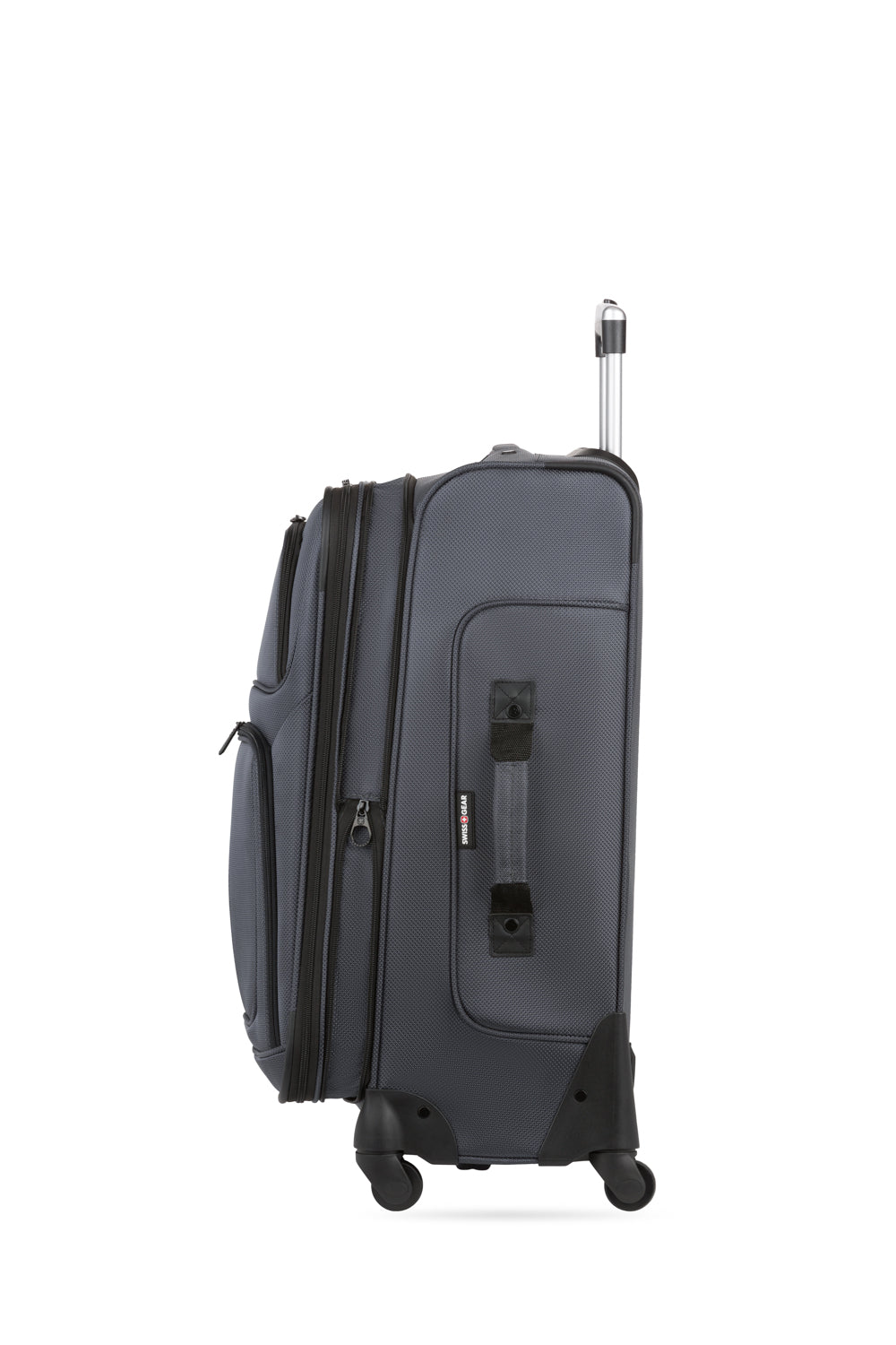 SWISSGEAR - Sion Medium Checked Spinner - Dark Grey - 06