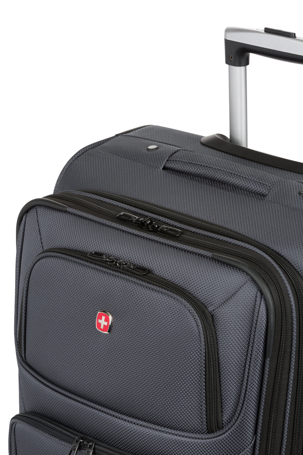 SWISSGEAR - Sion Medium Checked Spinner - Dark Grey - 10