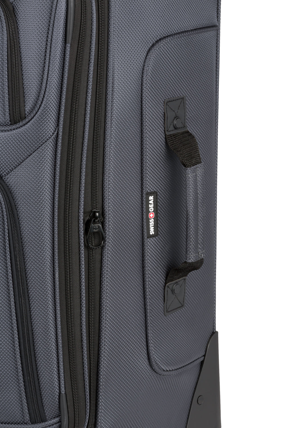 SWISSGEAR - Sion Medium Checked Spinner - Dark Grey - 09