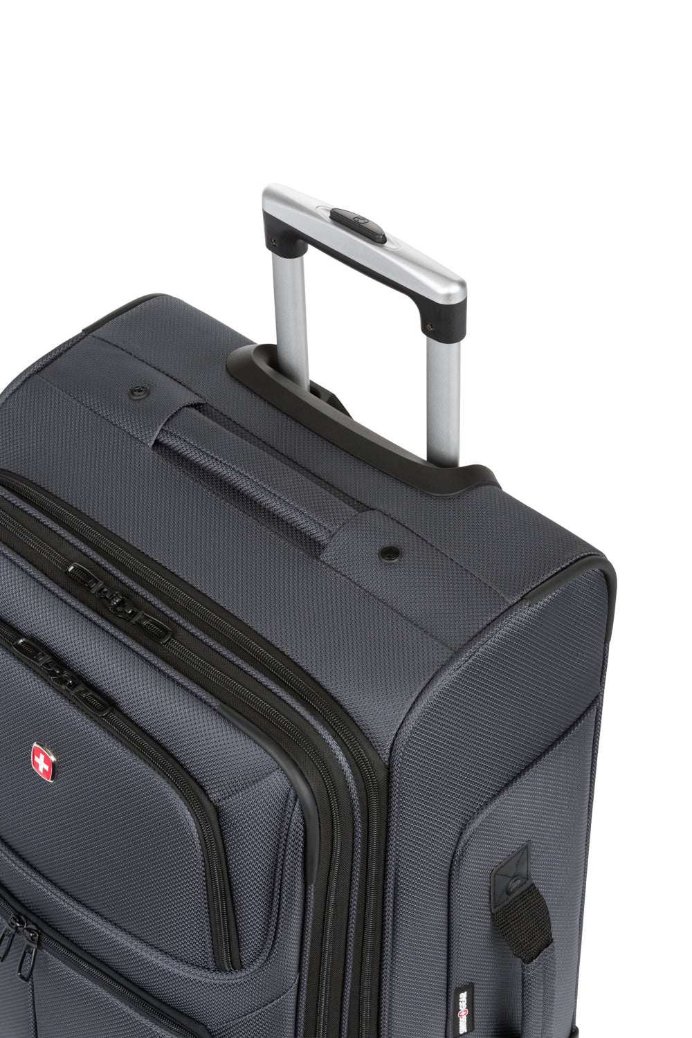 SWISSGEAR - Sion Medium Checked Spinner - Dark Grey - 11