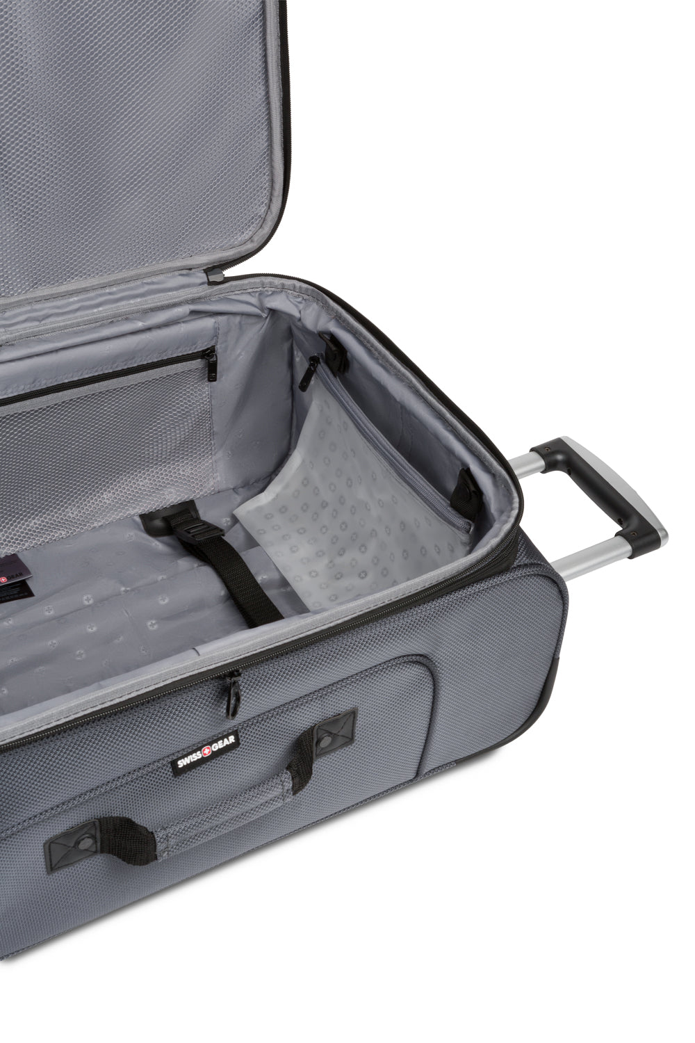 SWISSGEAR - Sion Medium Checked Spinner - Dark Grey - 12