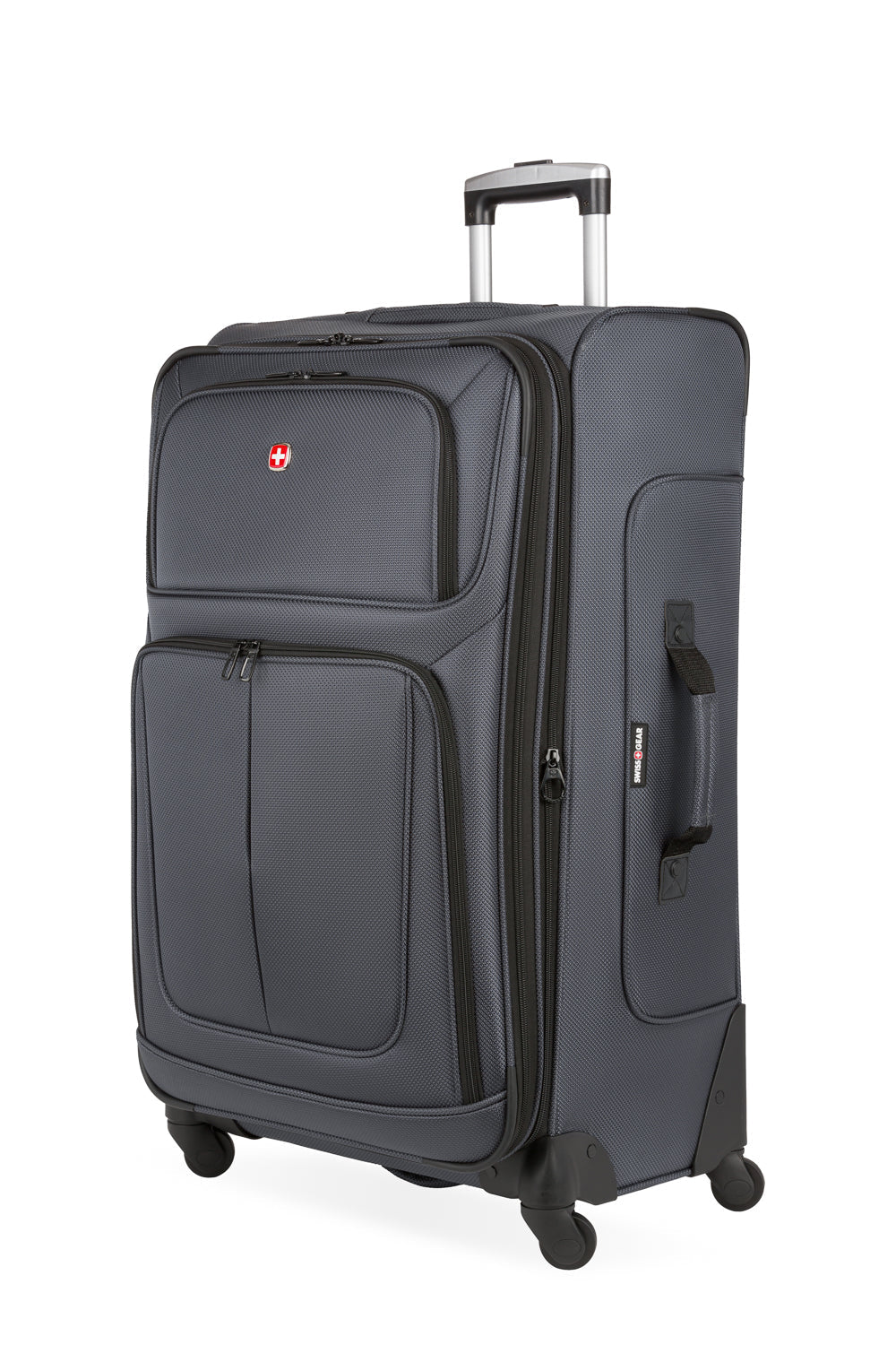 SWISSGEAR - Sion Large Checked Spinner - Dark Grey - 01