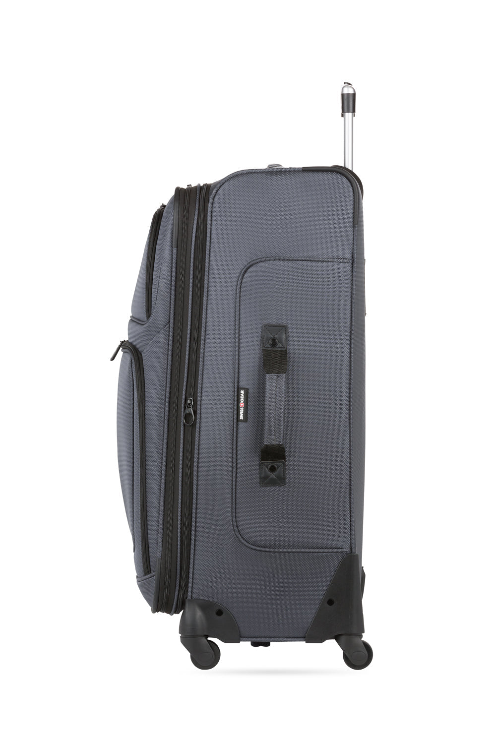SWISSGEAR - Sion Large Checked Spinner - Dark Grey - 04