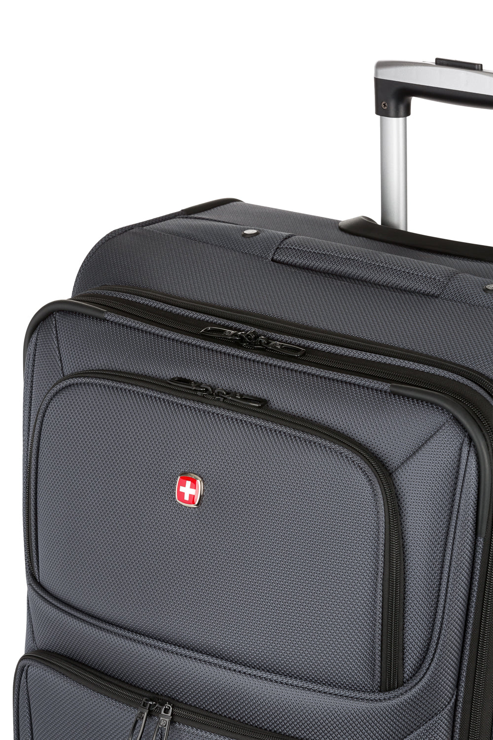 SWISSGEAR - Sion Large Checked Spinner - Dark Grey - 12