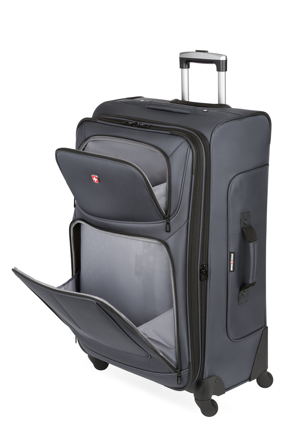 SWISSGEAR - Sion Large Checked Spinner - Dark Grey - 13