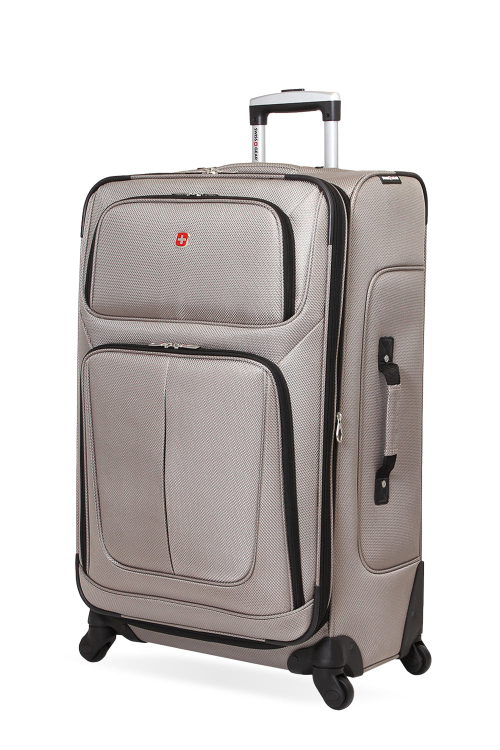 SWISSGEAR - Sion Large Checked Spinner - Pewter - 01