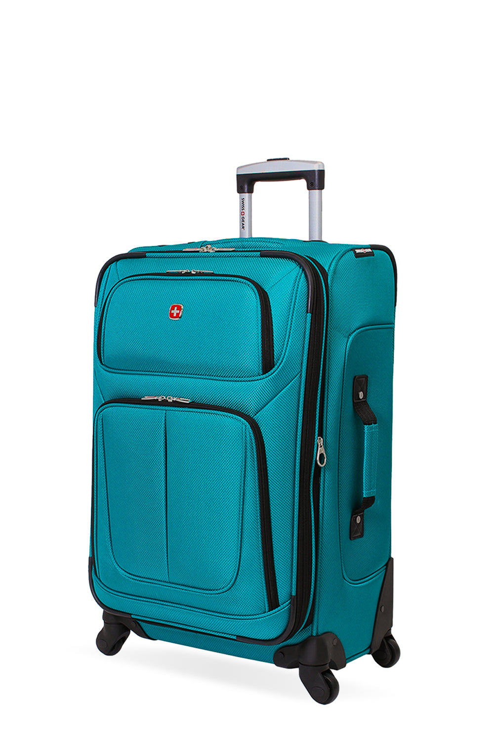 SWISSGEAR - Sion Medium Checked Spinner - Teal - 01