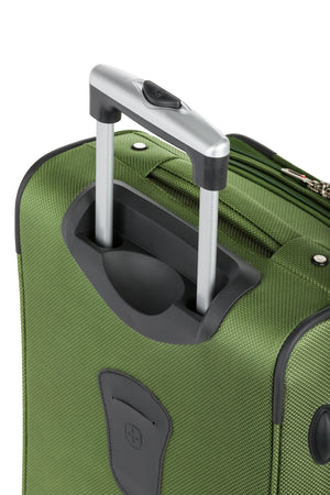 SWISSGEAR Sion 6283 21 inch Expandable Carry On Spinner Luggage - Evergreen Push-button locking telescopic handle for easy pushing or pulling of luggage