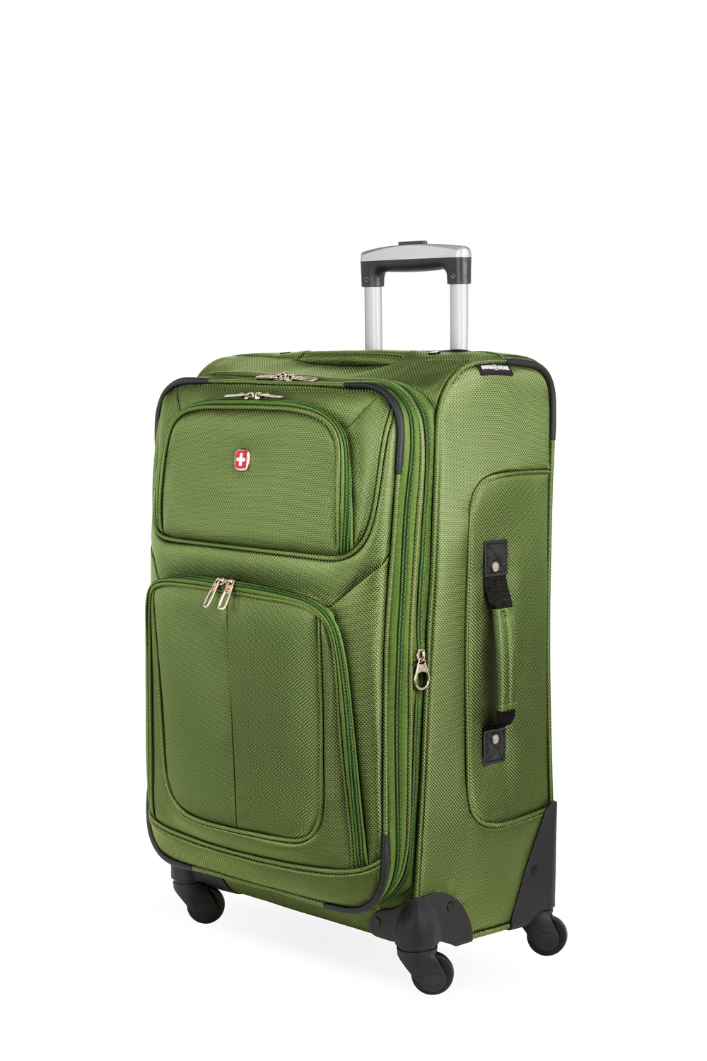 SWISSGEAR - Sion Medium Checked Spinner - Evergreen - 01