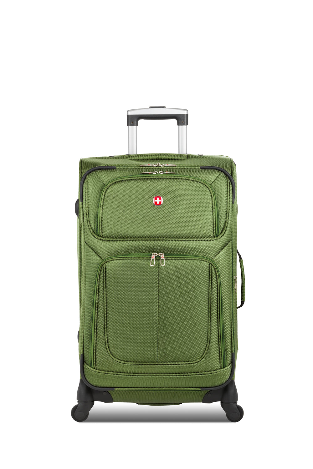 SWISSGEAR - Sion Medium Checked Spinner - Evergreen - 03