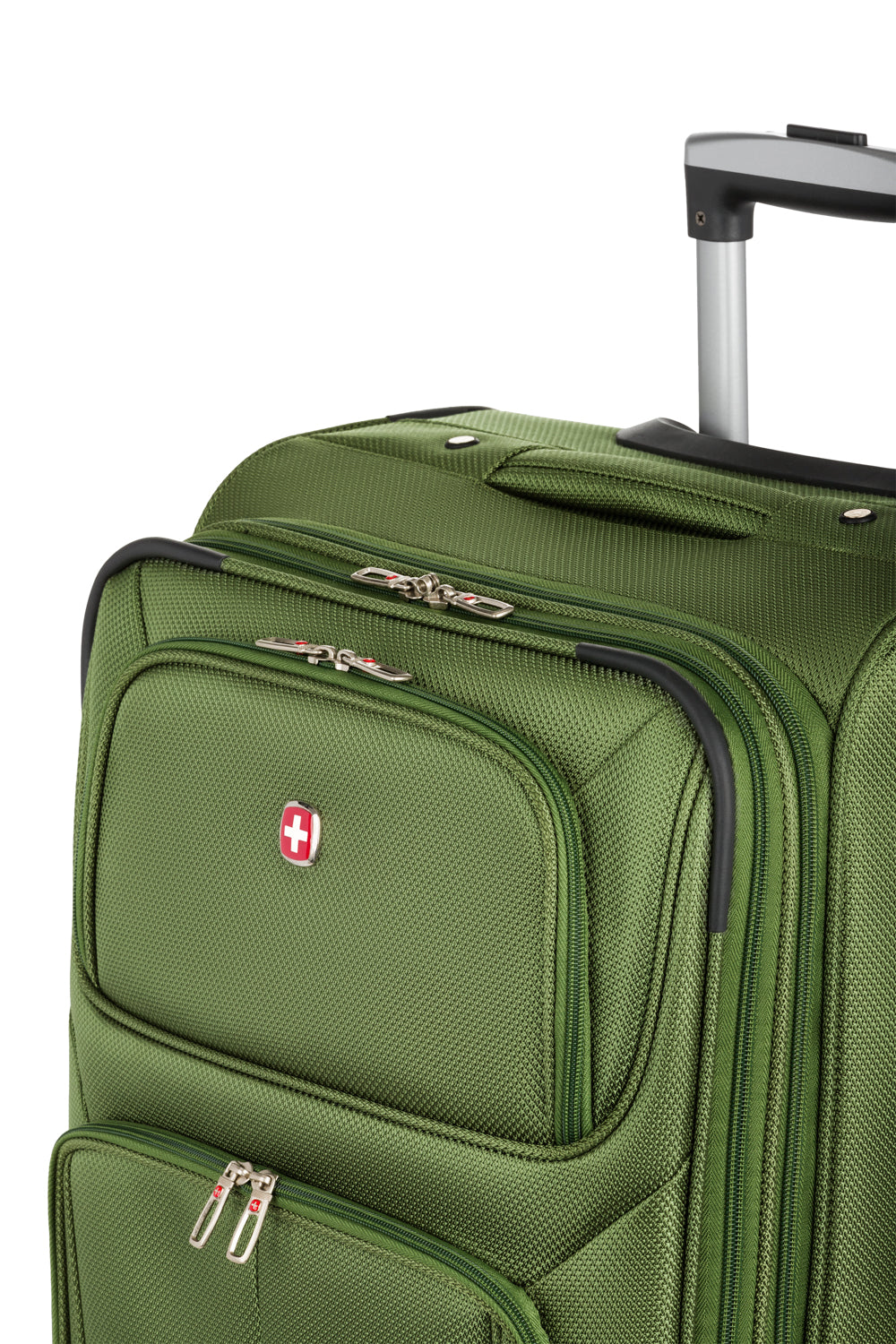 SWISSGEAR - Sion Medium Checked Spinner - Evergreen - 11