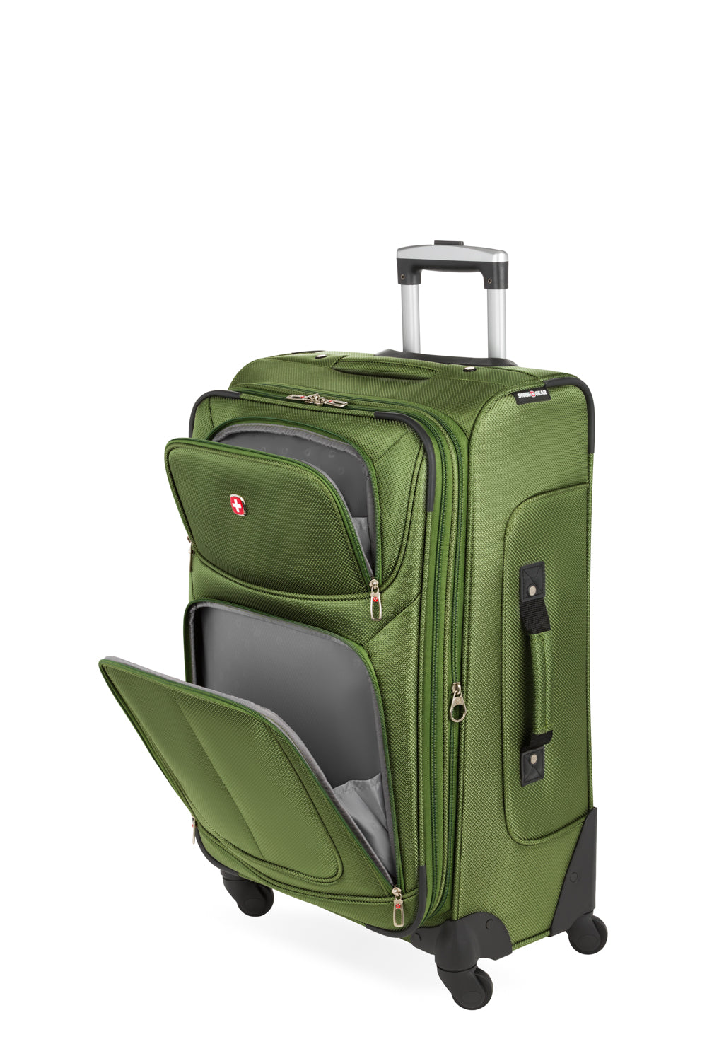 SWISSGEAR - Sion Medium Checked Spinner - Evergreen - 12