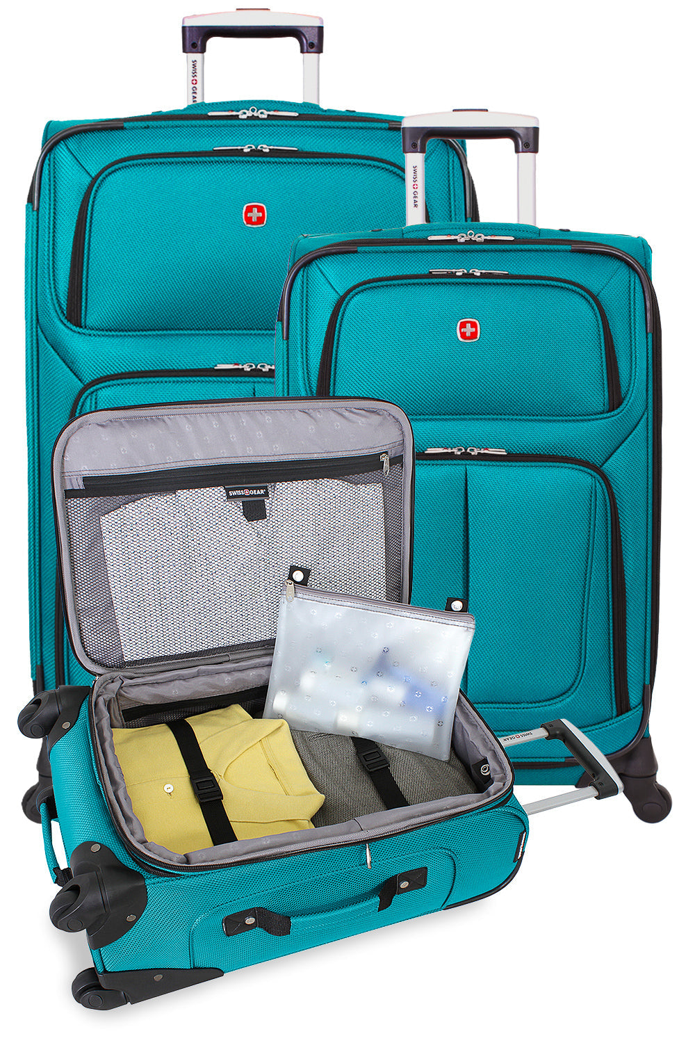 SWISSGEAR Sion 3-Piece Spinner Set in Teal – SWISSGEAR Canada