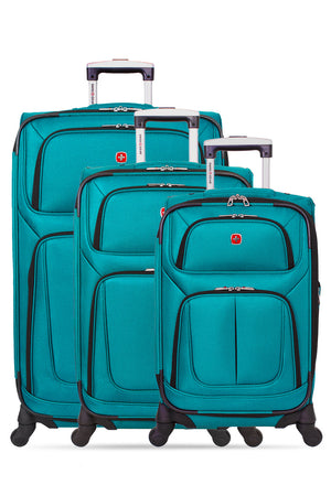 Swissgear 6283 Expandable Spinner Luggage 3pc Set Expands for additional interior space