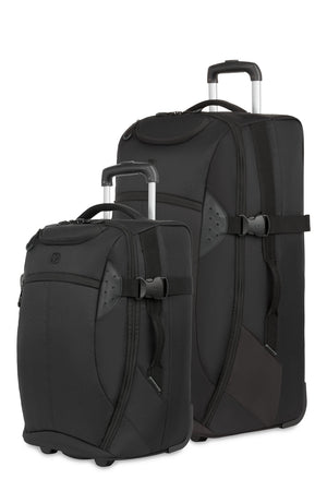 Apex Exec Rolling Duffel Bag 2 Piece Set - Black