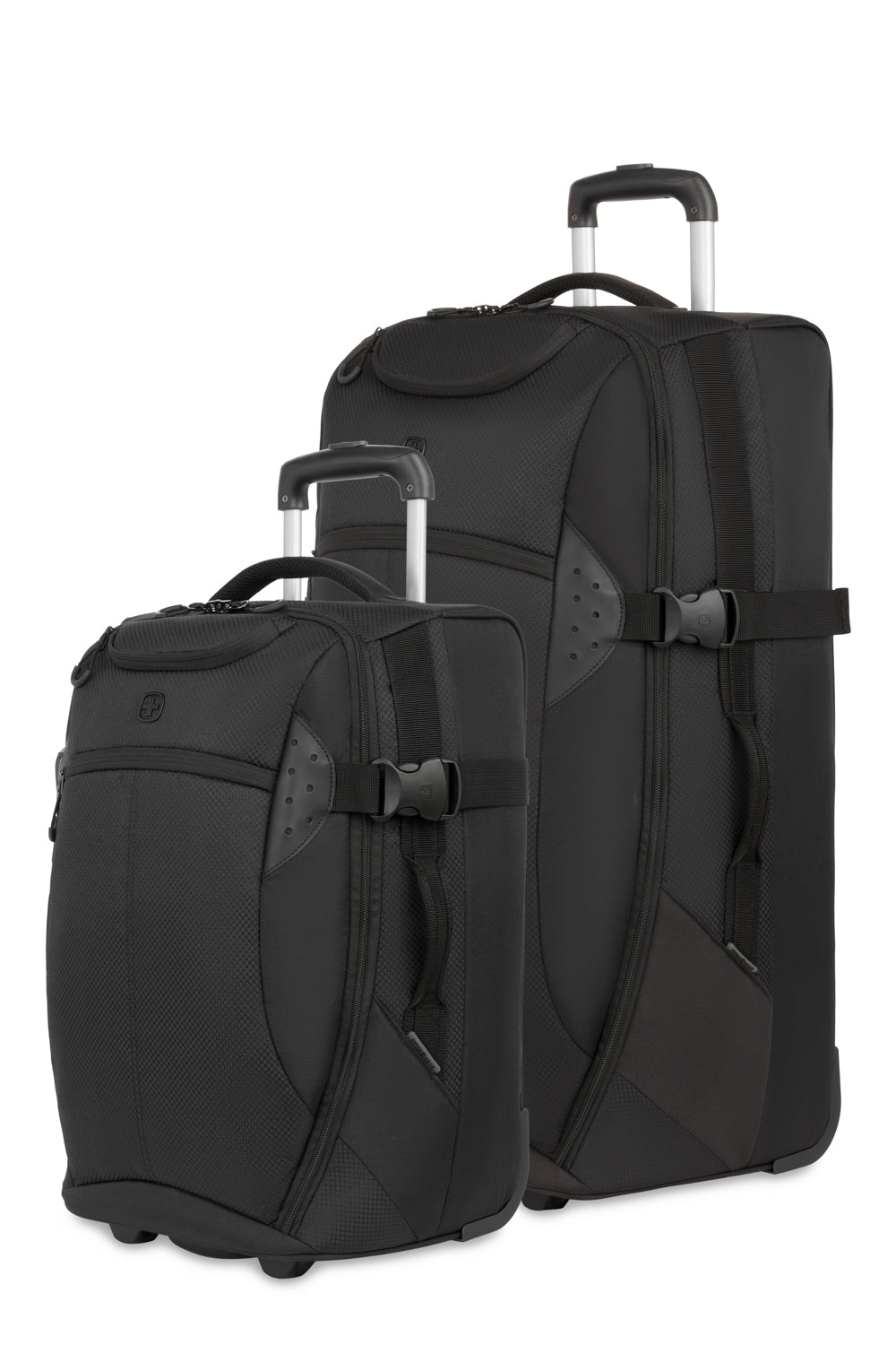 Apex Exec Rolling Duffel Bag 2 Piece Set - Black