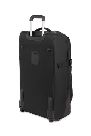 Swissgear 6532 2pc Rolling Duffel Bag Set - Black with ID tag holders