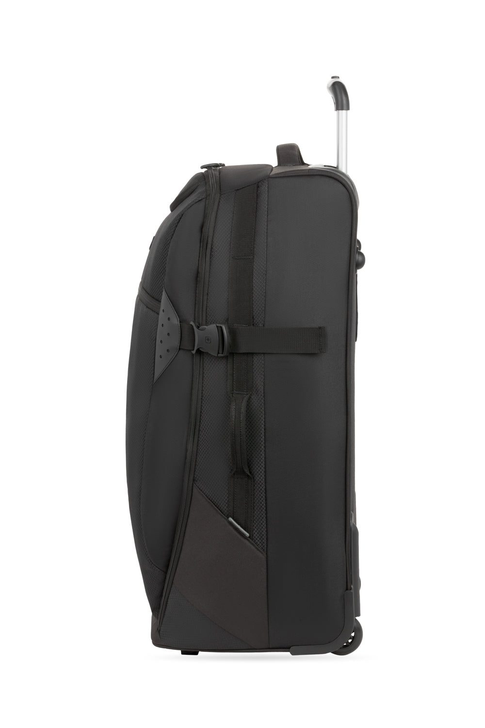 Swissgear 6532 2pc Rolling Duffel Bag Set - Black Side and bottom handles for increased maneuverability