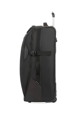 Swissgear 6532 2pc Rolling Duffel Bag Set - Black Side and bottom handles for increased maneuverability