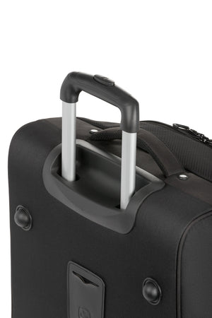 Swissgear 6532 2pc Rolling Duffel Bag Set - Black features Aluminum handles with push button locks