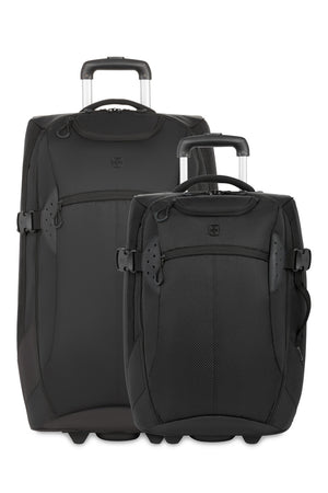 Apex Exec Rolling Duffel Bag 2 Piece Set - Black