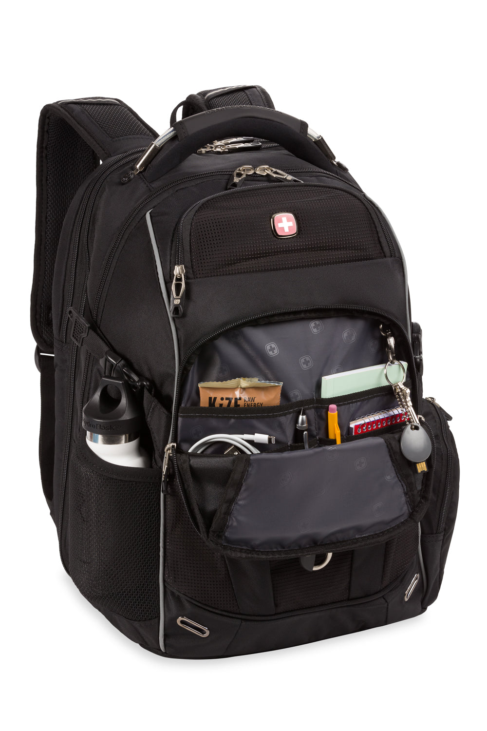 SWISSGEAR - Endure ScanSmart Laptop Backpack - Black/Black - 04