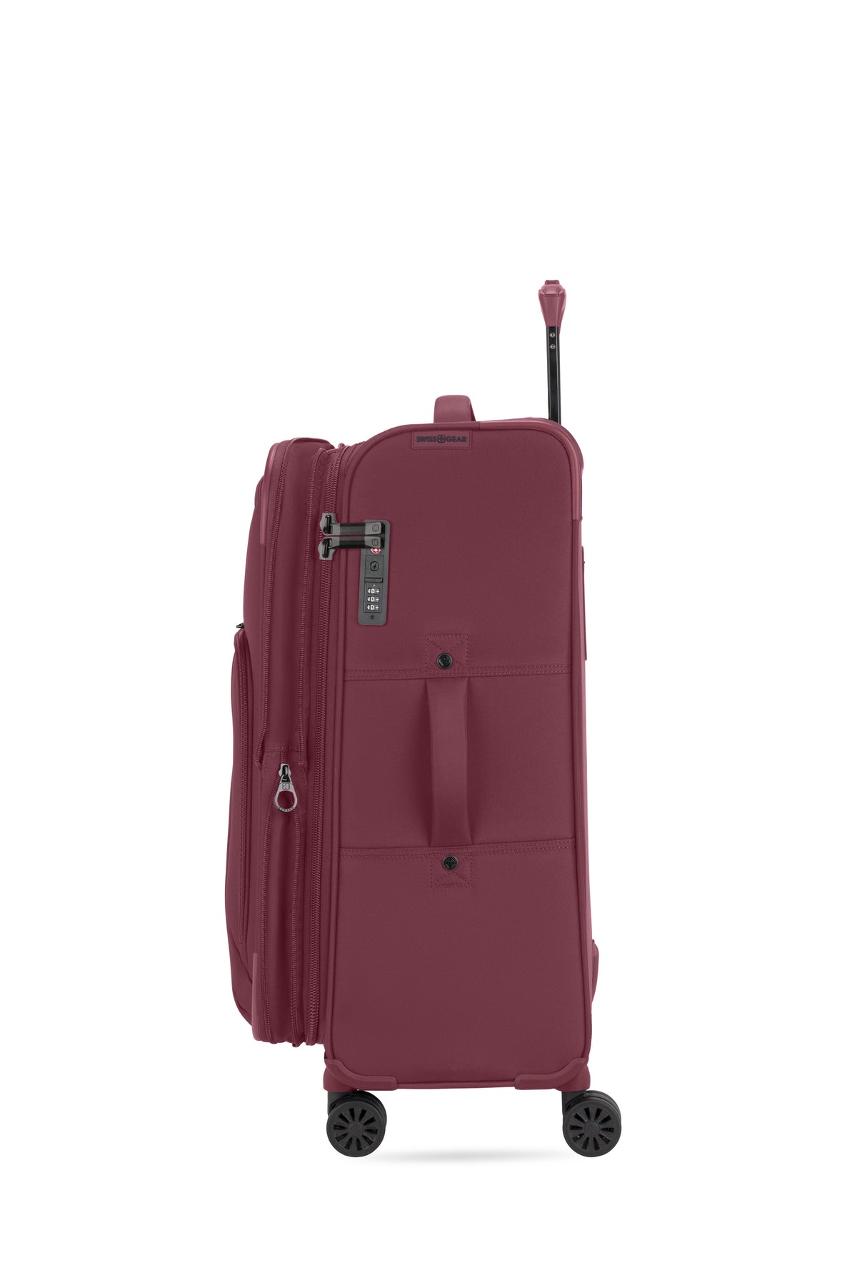 SWISSGEAR - Sion Reserve Medium Checked Spinner - Pomegranate - 08