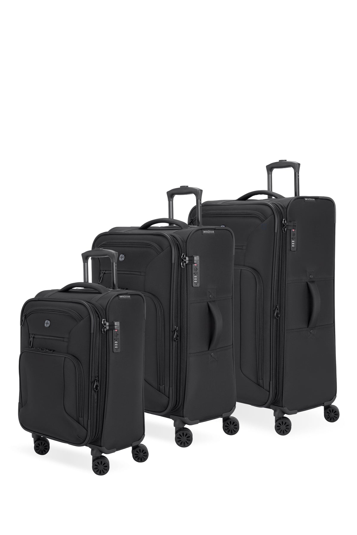 SWISSGEAR - Sion Reserve 3-Piece Spinner Set - Black - 01
