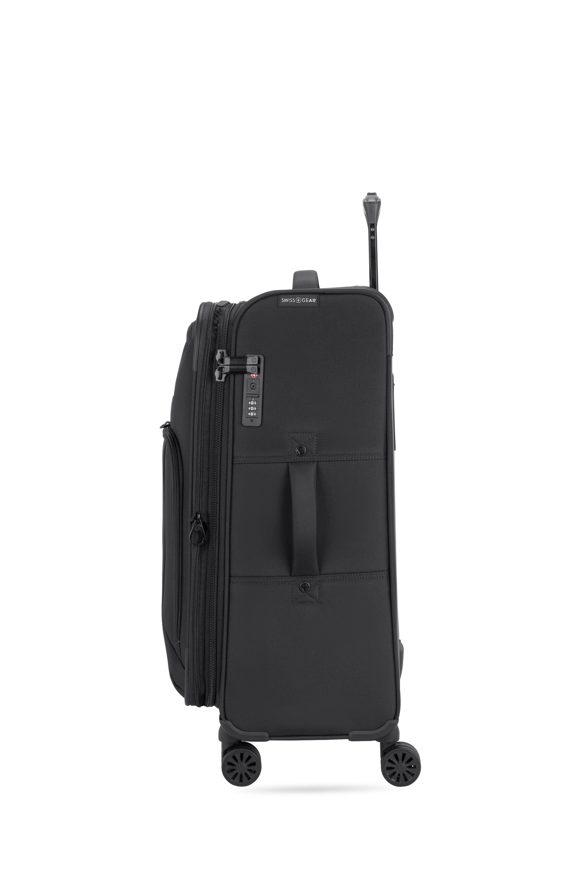 SWISSGEAR - Sion Reserve Medium Checked Spinner - Black - 07