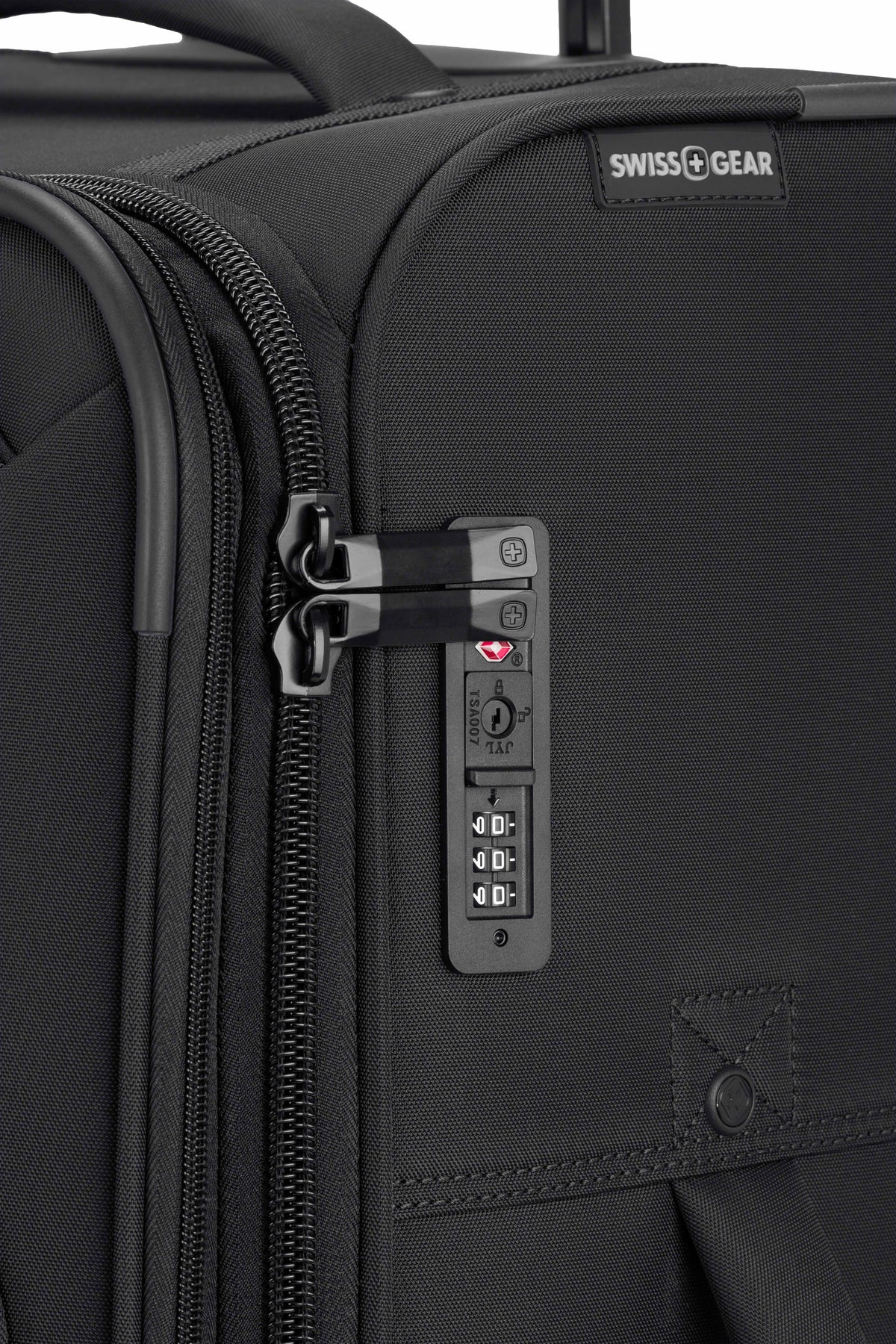 SWISSGEAR - Sion Reserve Medium Checked Spinner - Black - 10