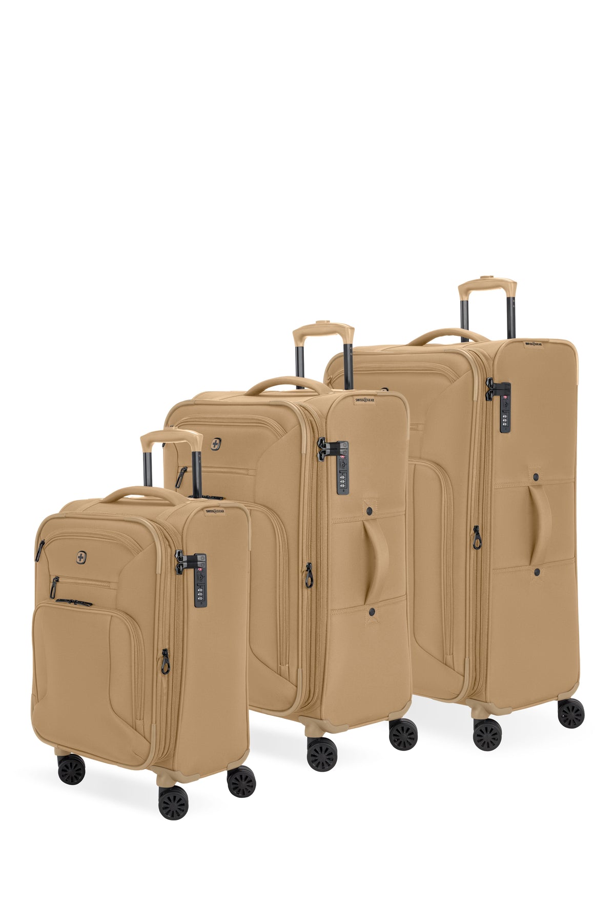 SWISSGEAR - Sion Reserve 3-Piece Spinner Set - Caramel - 01