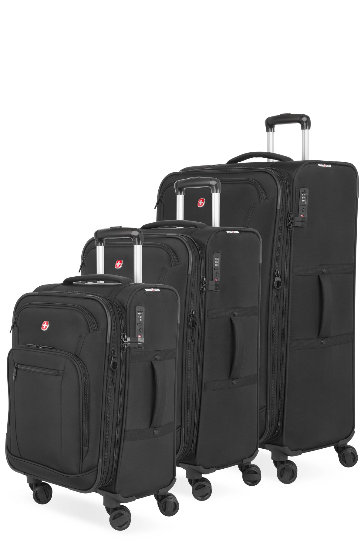 SWISSGEAR - Zurich 3-Piece Spinner Set - Black - 01