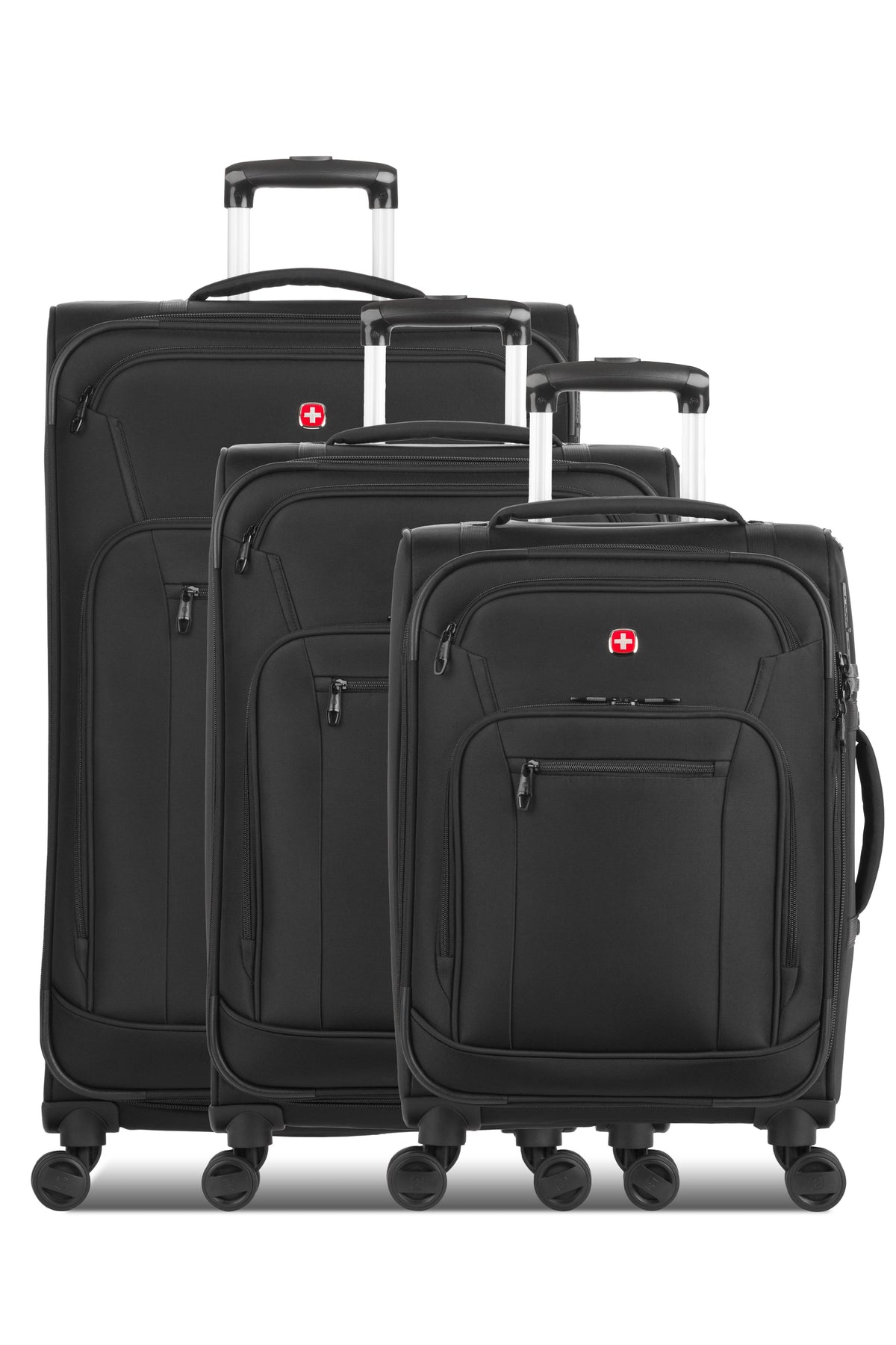 SWISSGEAR - Zurich 3-Piece Spinner Set - Black - 03