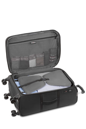 SWISSGEAR 7070 Medium Expandable Spinner Adjustable clothes compression panel to prevent shifting of contents