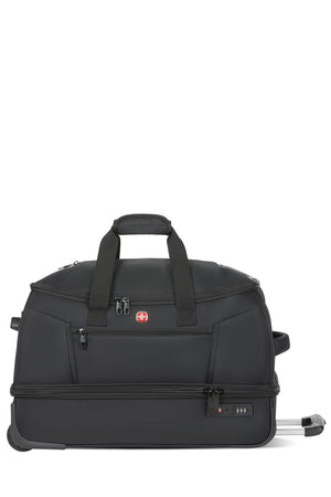 SWISSGEAR Zurich Wheeled 48L Duffel Bag - Black Multiple carrying options with dual padded handles on top
