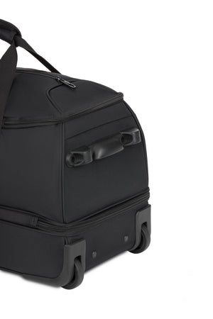 SWISSGEAR Zurich Wheeled 48L Duffel Bag - Black Dual in-line, wide stance, smooth-rolling wheels and a molded 'pocket' handle that further facilitates handling