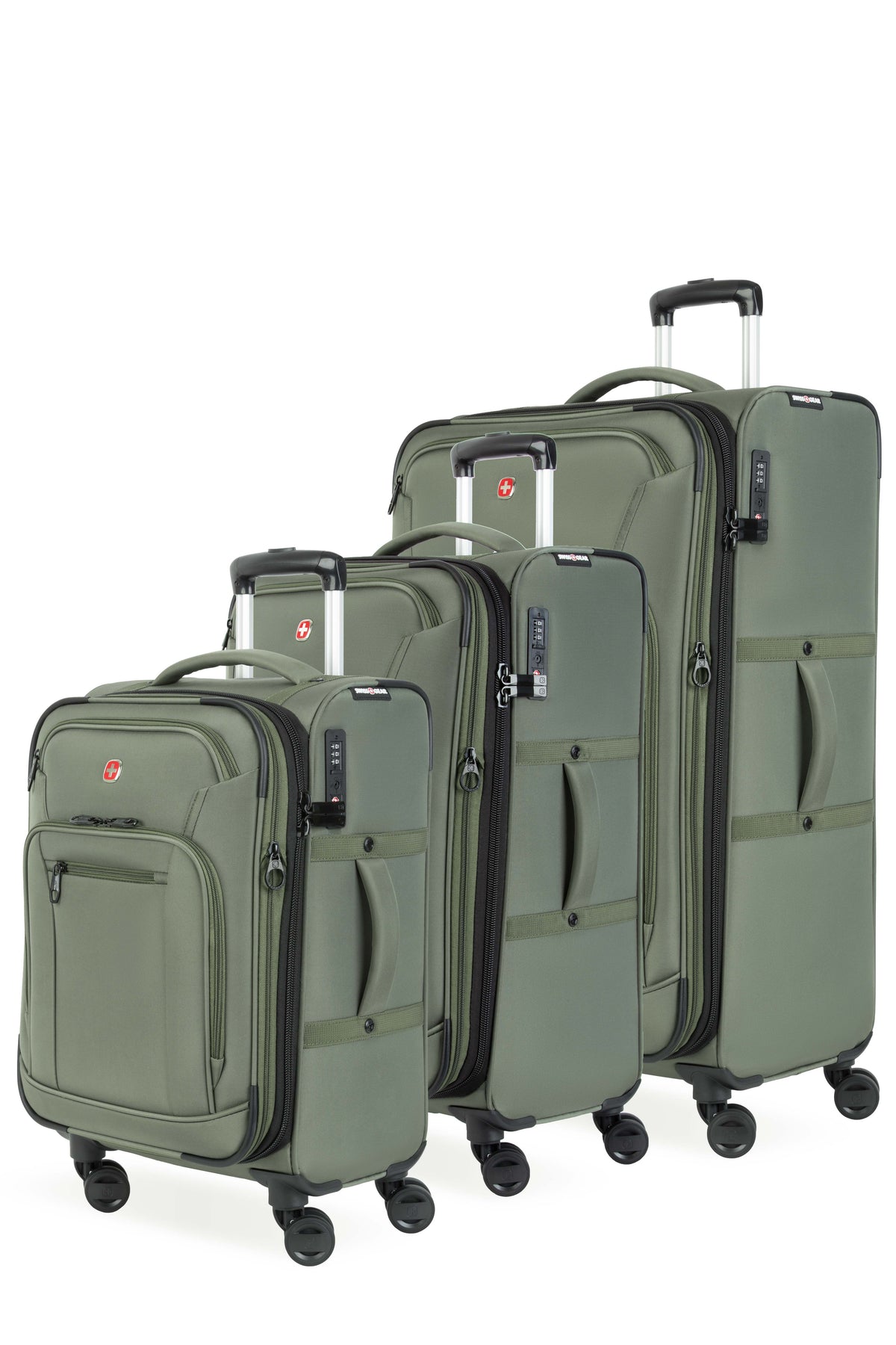 SWISSGEAR - Zurich 3-Piece Spinner Set - Green - 01