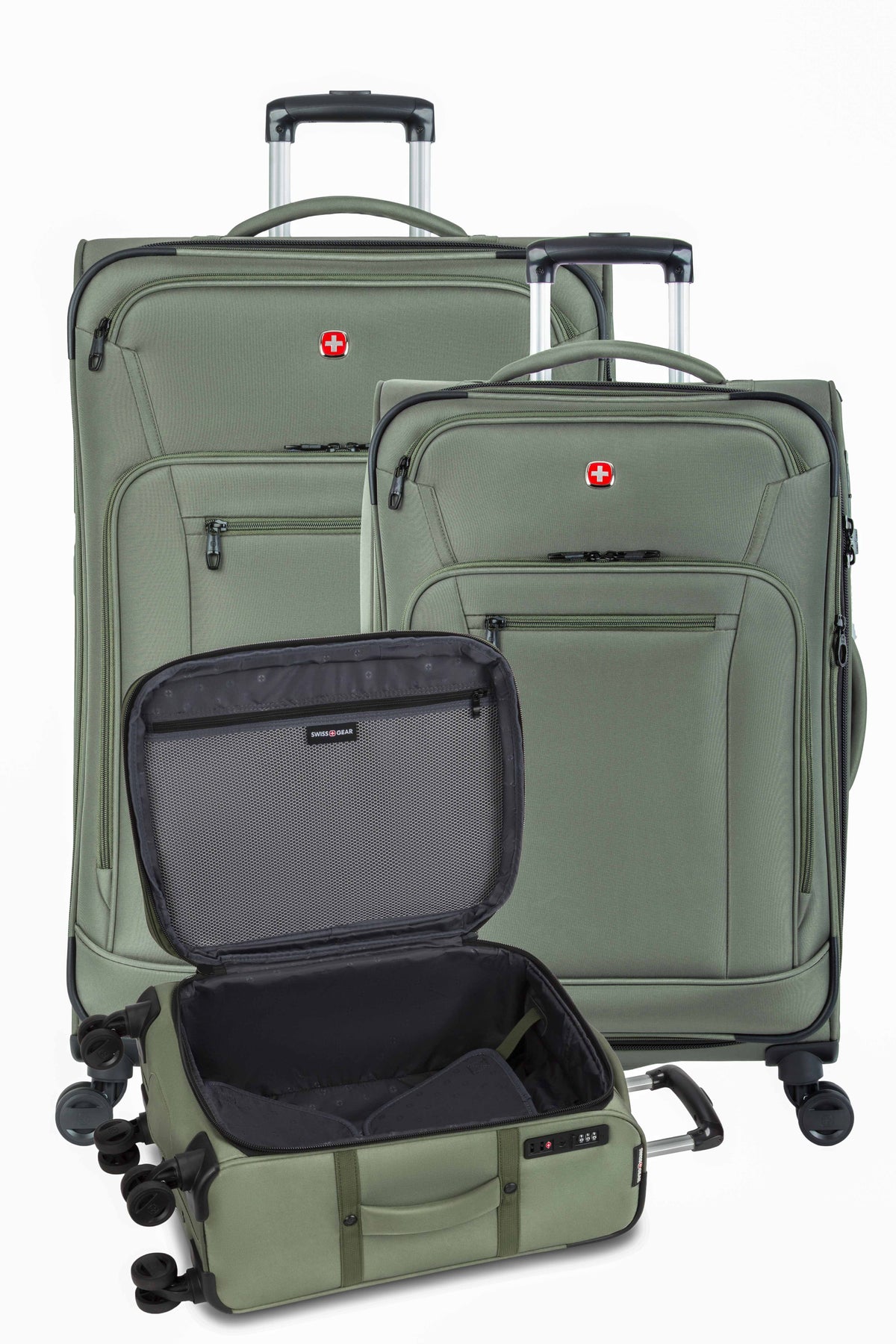 SWISSGEAR - Zurich 3-Piece Spinner Set - Green - 12