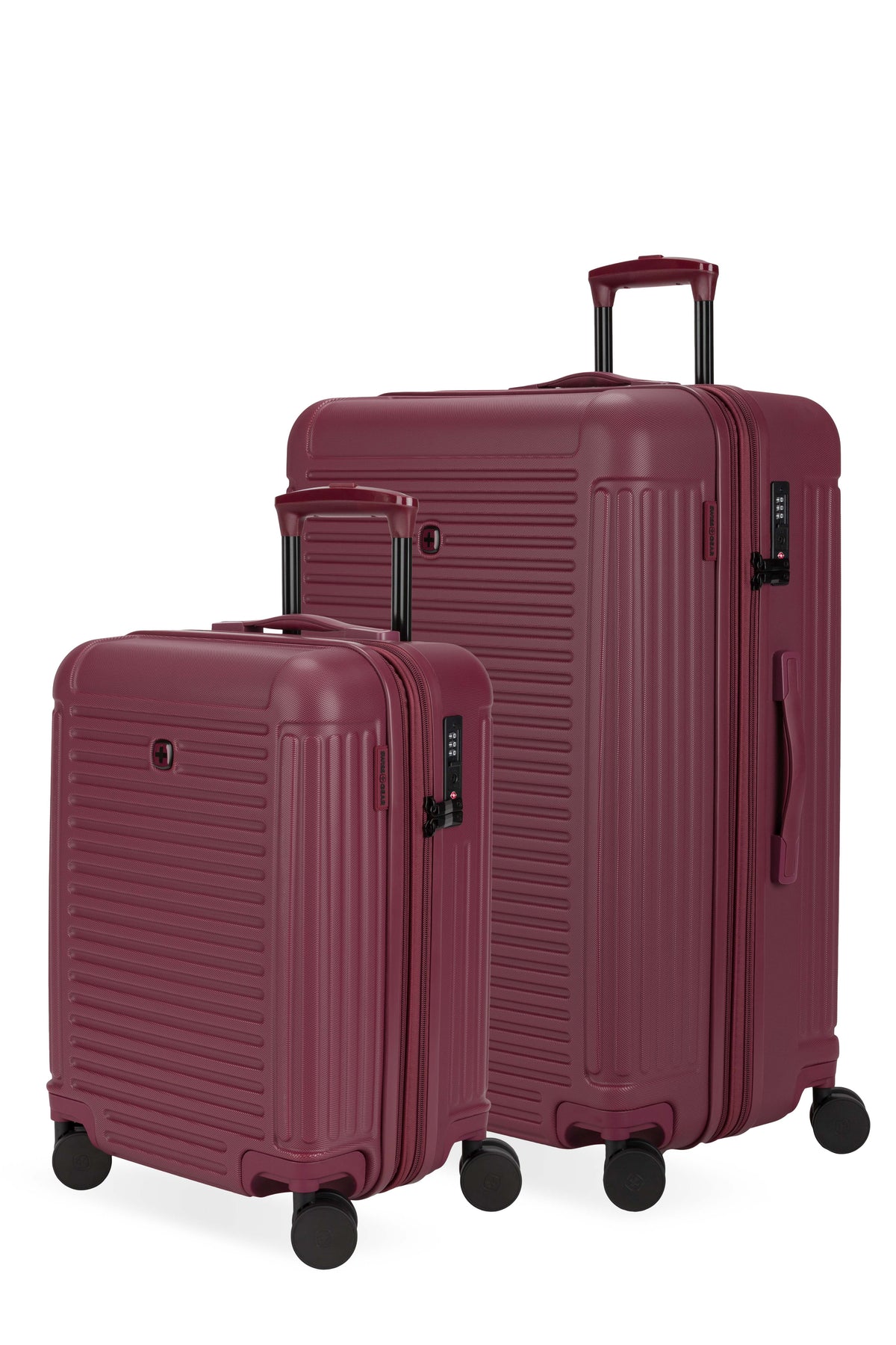 SWISSGEAR - Summit Reserve 2-Piece Spinner Set - Pomegranate - 01